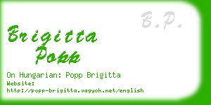 brigitta popp business card